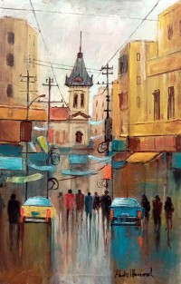 Abdul Hameed, 12 x 18 inch, Acrylic on Canvas, AC-ADHD-192